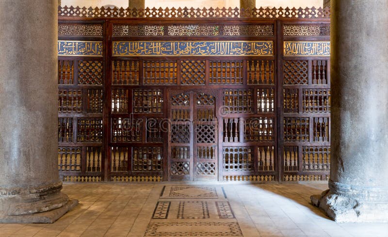 Interior the mausoleum of Sultan Qalawun, Old Cairo, Egypt