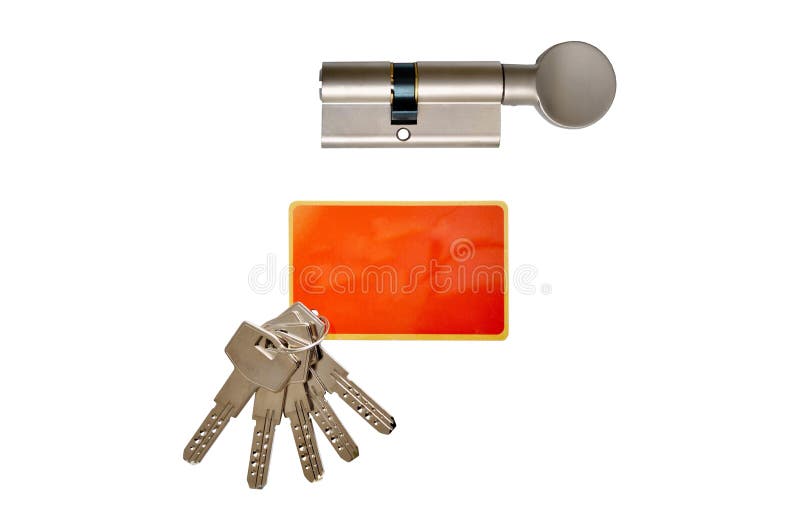 Interior Mechanism Of Door Locking And Keys Stock Image