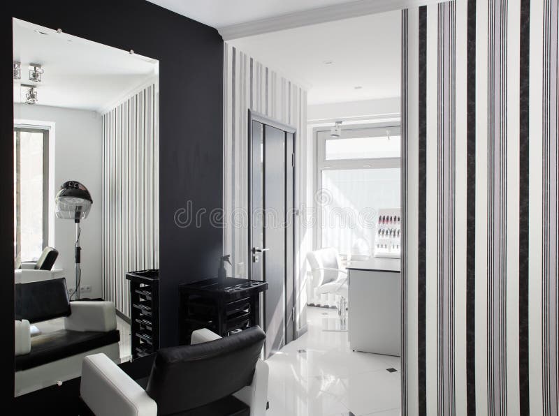 Interior Of Modern Beauty Salon Stock Photo Image Of
