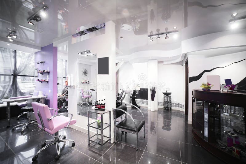 Interior Of Modern Beauty Salon Stock Photo Image Of Chair