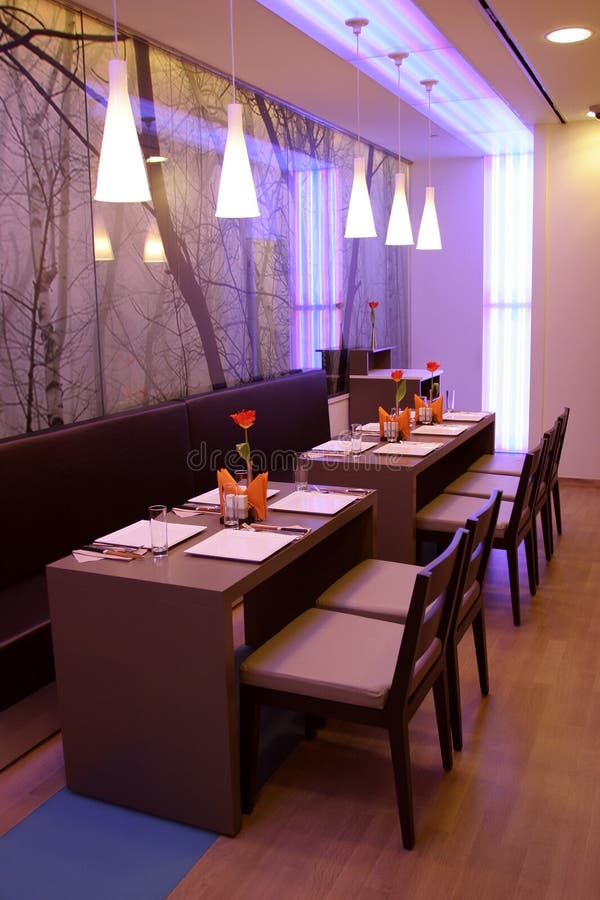 Interior of modern cafe royalty free stock image