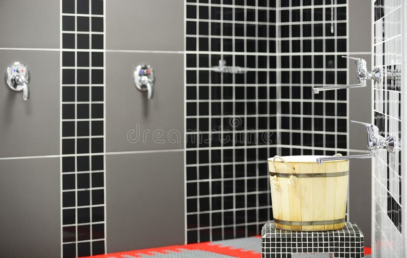 Interior of Modern European Shower Stock Photo Image of bathtub