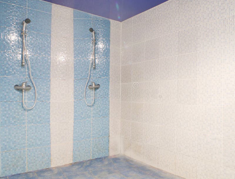 Interior of Modern European Shower Stock Photo Image of building