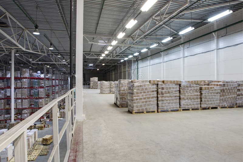 Interior of a Modern Warehouse Stock Photo Image of factory, plant