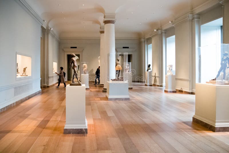 Interior of the National Gallery of Art, a National Art Museum in