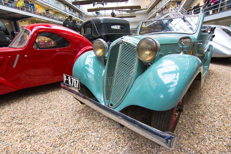 Interior of National Technical Museum in Prague. For over a hundred years extensive co