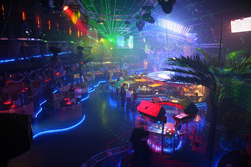 Interior of a night club