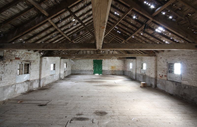 Interior of Old Barn