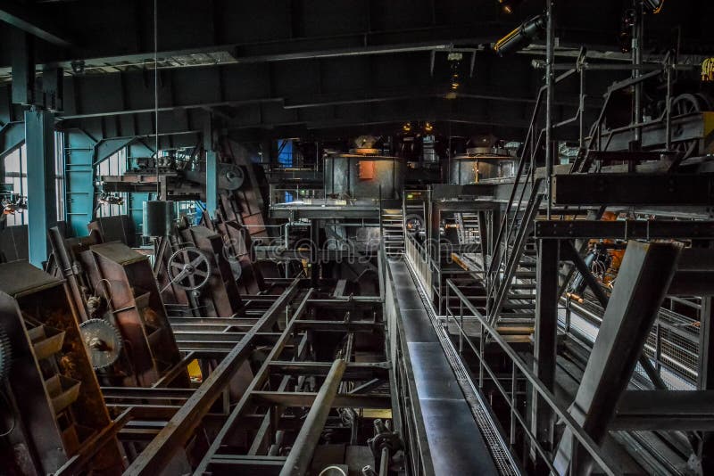 Interior of old factory (Ruhr Museum, Germany)