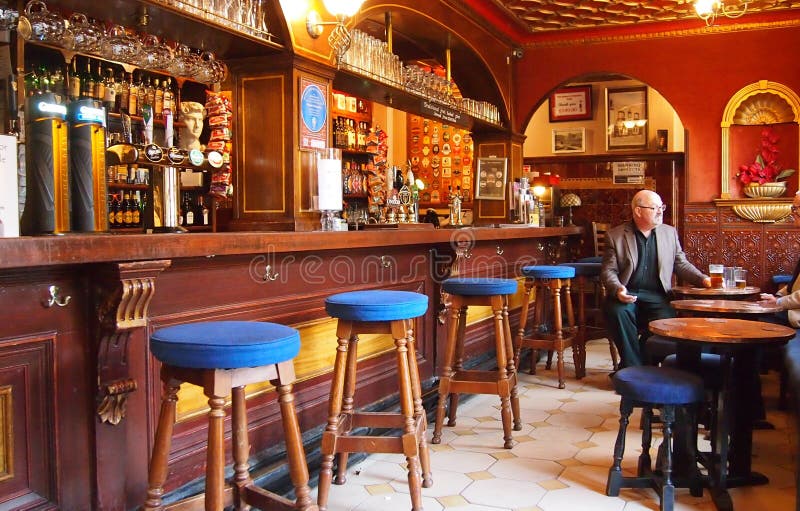 Interior Oldfashioned English Pub Editorial Stock Image Image 47694399