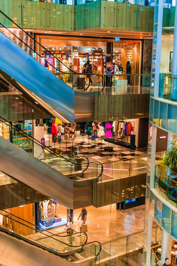 Interior of Paragon Shopping Centre at Orchard Rd in Singapore