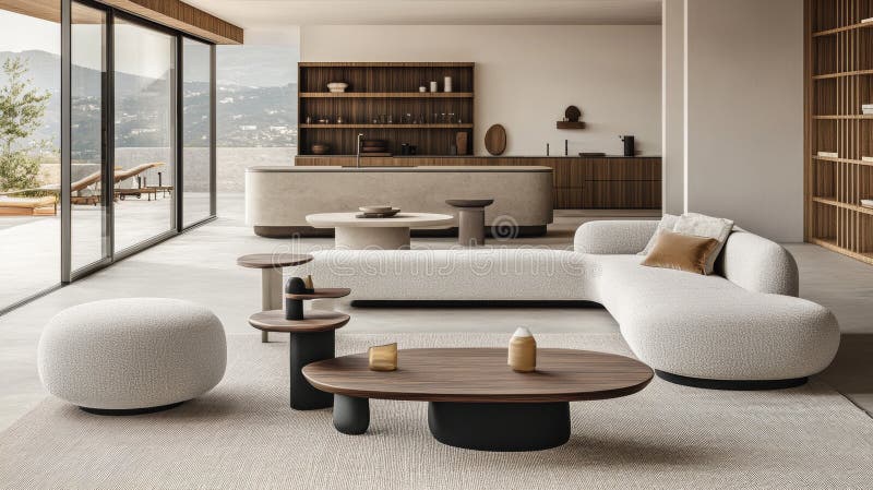 Illustration of High-End Modern Apartment Renovations