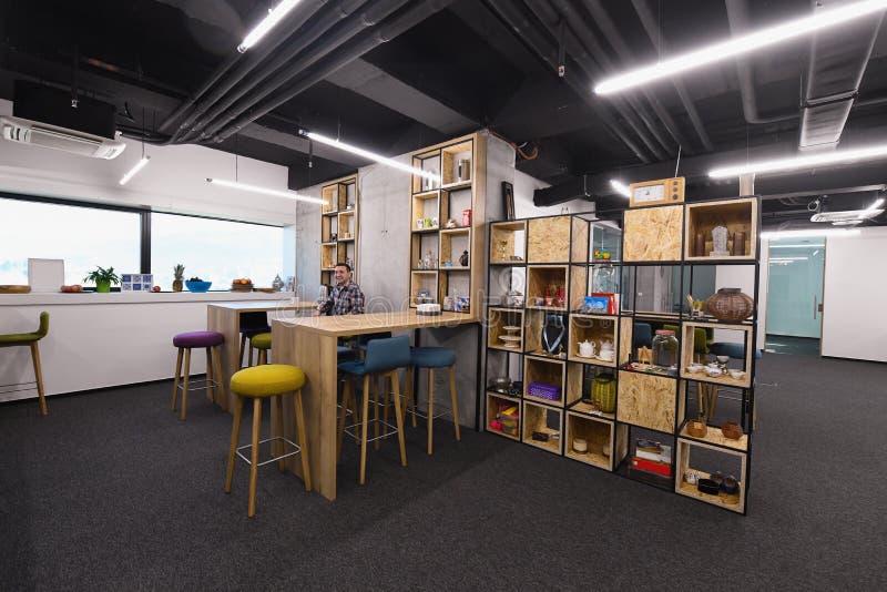 Relaxation area in Modern Office royalty free stock photo