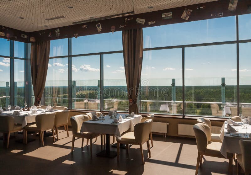 The interior of the restaurant