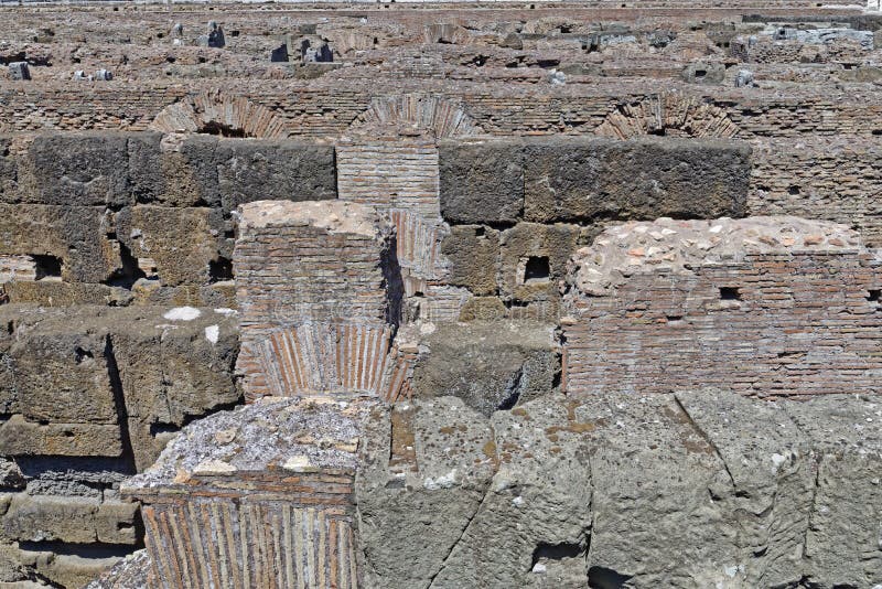 Image taken of detail of ancient Roman coliseum in rome, italy. Image taken of detail of ancient Roman coliseum in rome, italy.