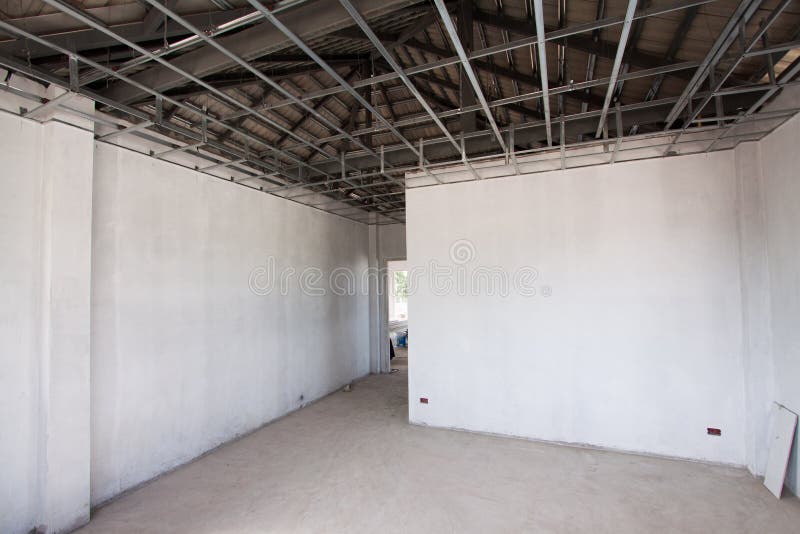 Interior of a room under construction. stock images Interior of a room under construction. stock images