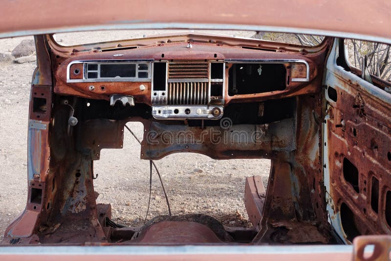 Interior Rusted Out Old Truck Stock Image Image Of Dirty