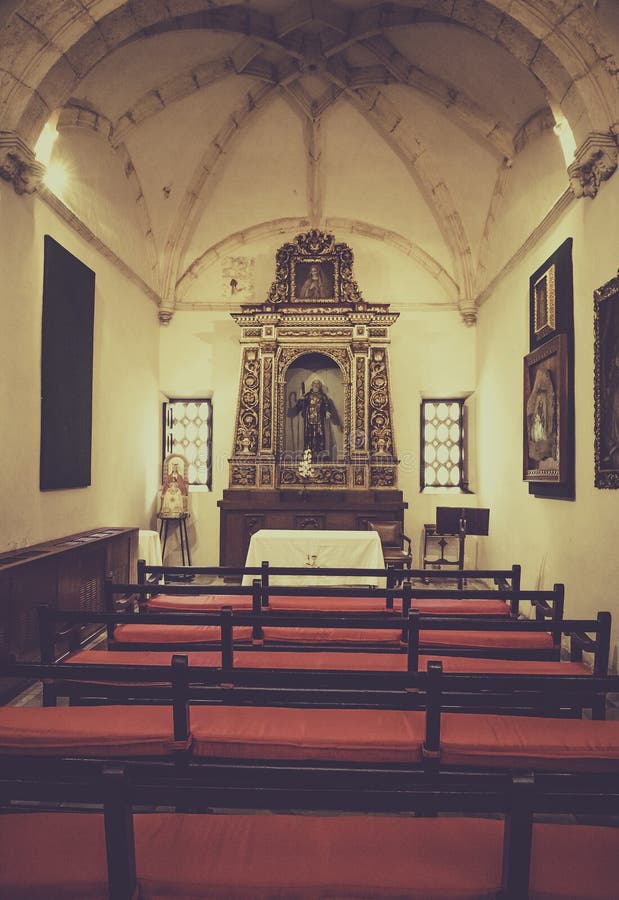 Interior of Santo Domingo Cathedral Stock Photo - Image of blessed