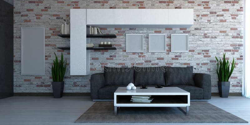 Scandinavian Style Living Room Interior Stock Photo  Download Image Now   Living Room Night Television Set  iStock
