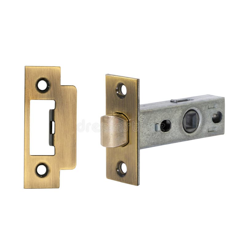 Interior Strike in Bronze with Standard Bolt and Strike Plate Stock