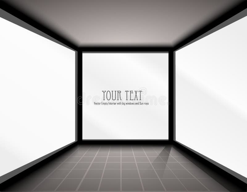 Auditorio Del Cine Con La Cortina De La Etapa. Ilustración del Vector