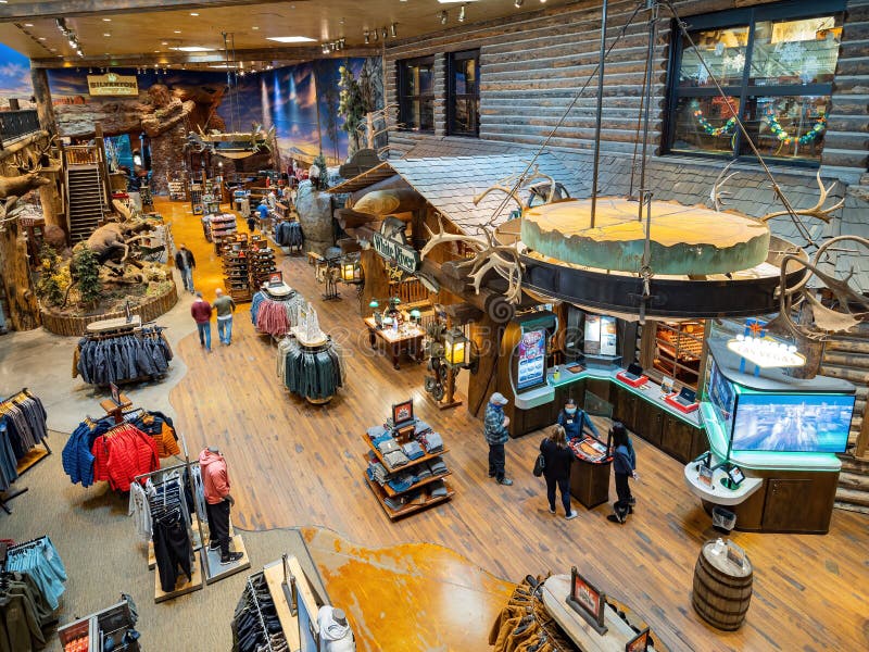 Interior View of the Bass Pro Shops Editorial Photo - Image of downtown ...