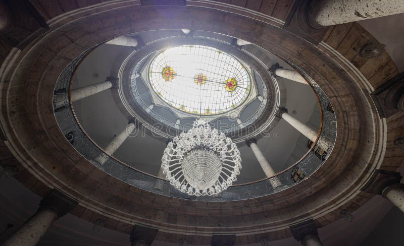 Interior view of the Degollado Theater royalty free stock image