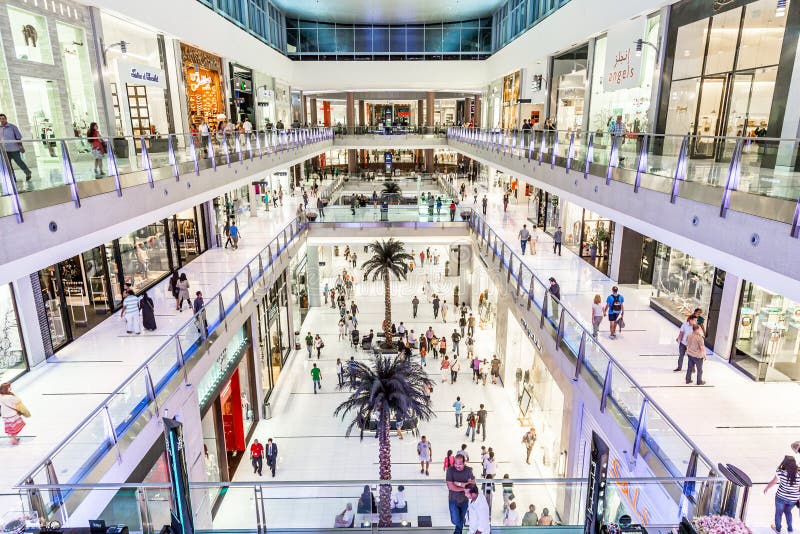 The Dubai Mall editorial stock image. Image of interior - 95872449