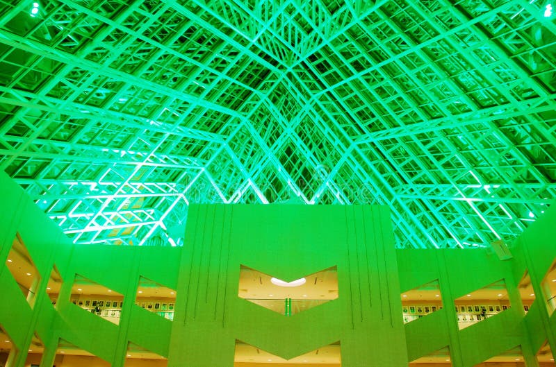Interior View of Edmonton City Hall Stock Image Image of green, iron