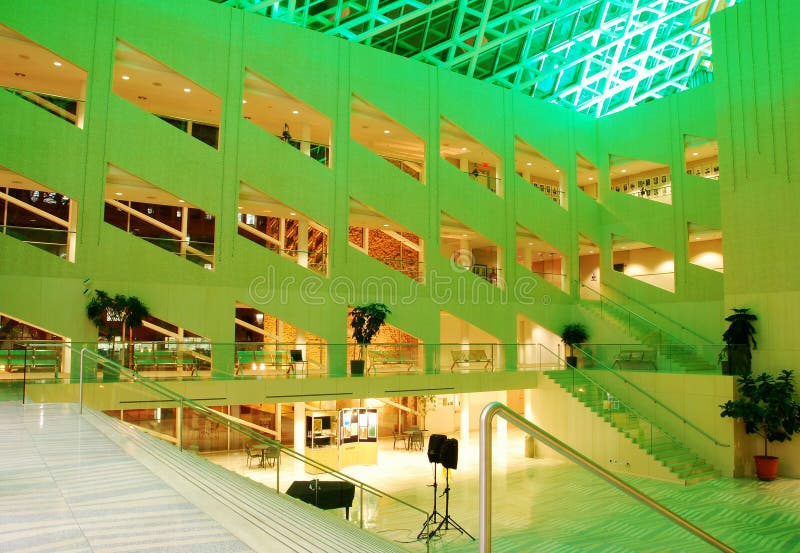Interior View of Edmonton City Hall Stock Image Image of illumination