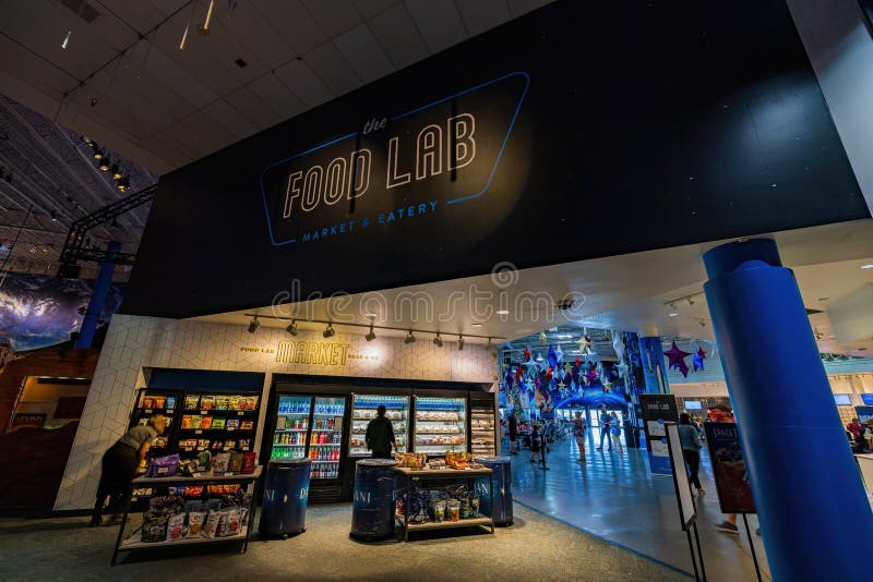 Interior View Food Lab of Space Center Houston Editorial Photography