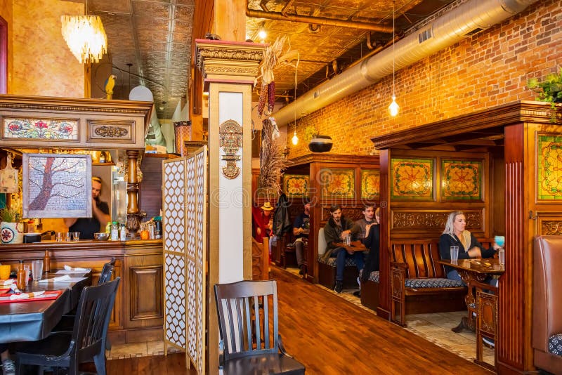 Interior View of a Historical Restaurant Editorial Stock Image Image