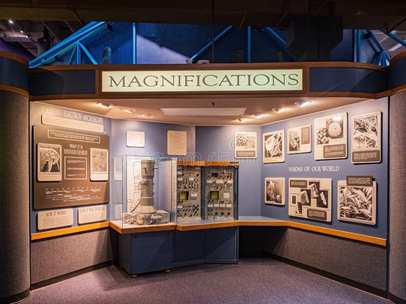 Interior View of the Interesting Science Museum Oklahoma Editorial