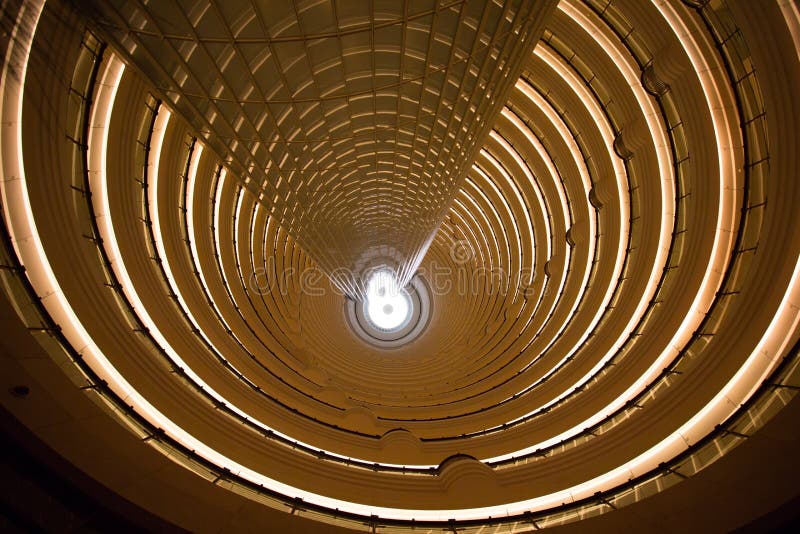 Interior view of the Jin Mao Tower