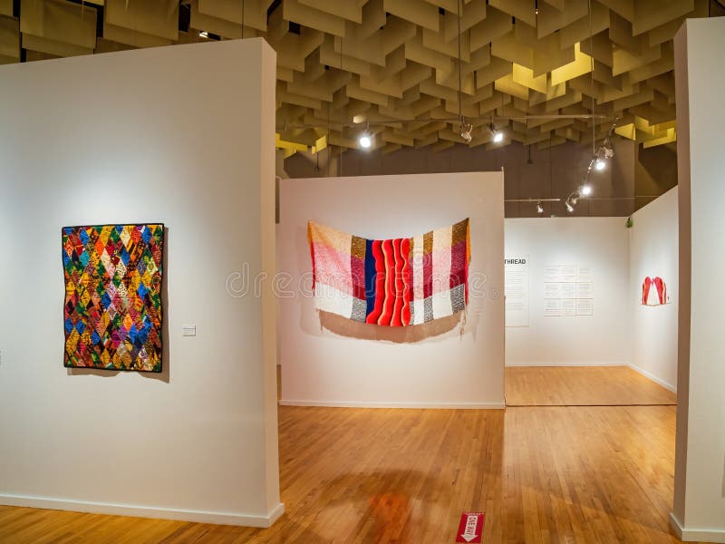 Interior view of the Marjorie Barrick Museum of Art in UNLV