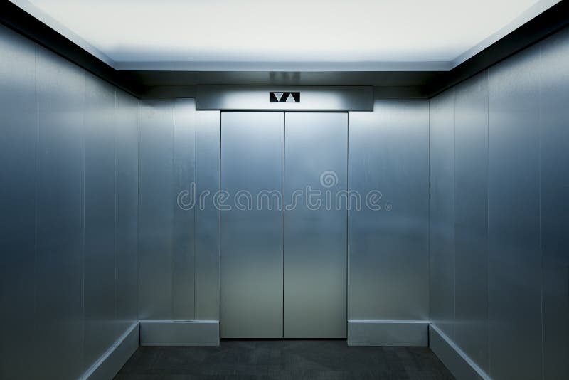 Interior view of a modern elevator