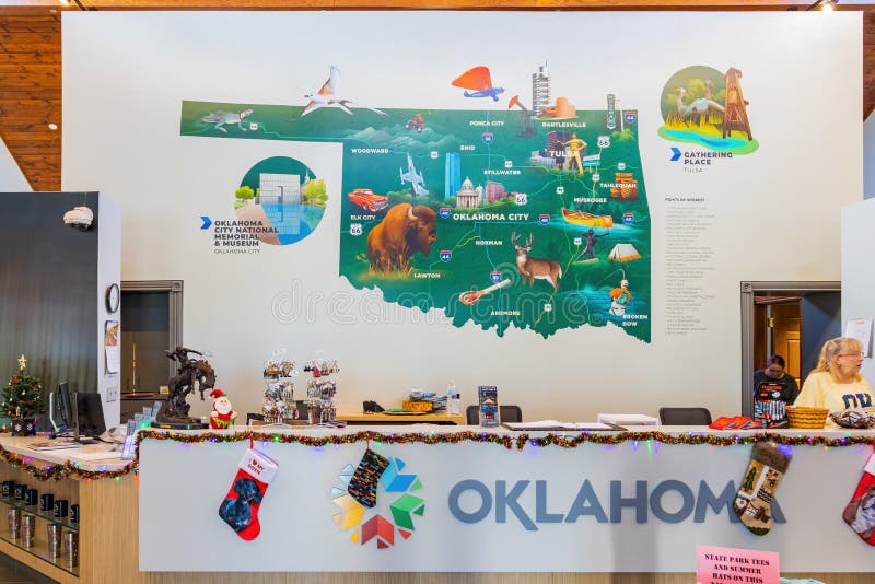Interior View of the Oklahoma Center Editorial Stock Photo