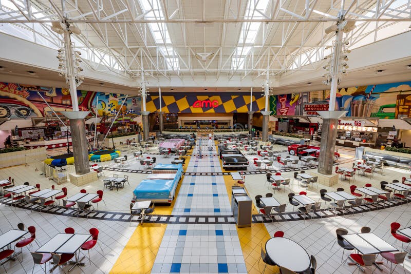 Interior of the Caesars Forum Shops shopping mall with Gucci and Louis  Vuitton shop fronts Las Vegas Nevada USA Stock Photo - Alamy