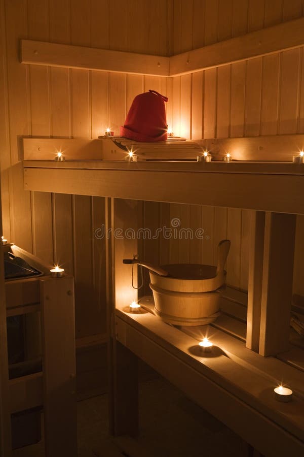 Interior View of Sauna Bath