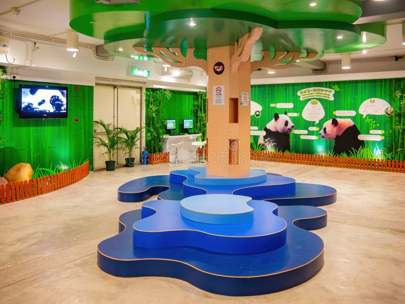 Interior view of the Seac Pai Van Park stock photo