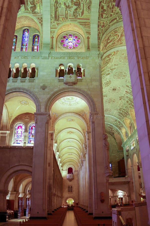Interior View at St. Anne De Beaupre, Quebec 2 Editorial Photography