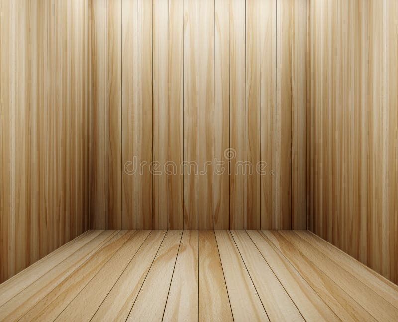 Interior of Wall Wood Decorated Stock Illustration - Illustration of