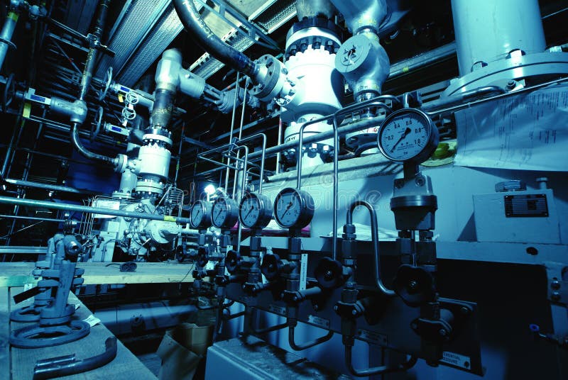 Interior of water treatment plant