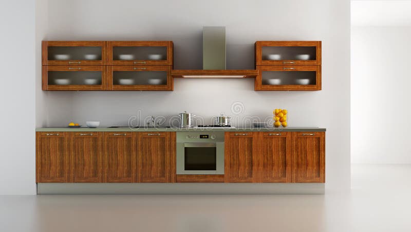 Interiore classico della cucina di stile royalty illustrazione gratis Interiore classico della cucina di stile royalty illustrazione gratis
