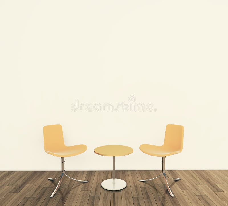 Interiore comodo moderno con la rappresentazione 3d
