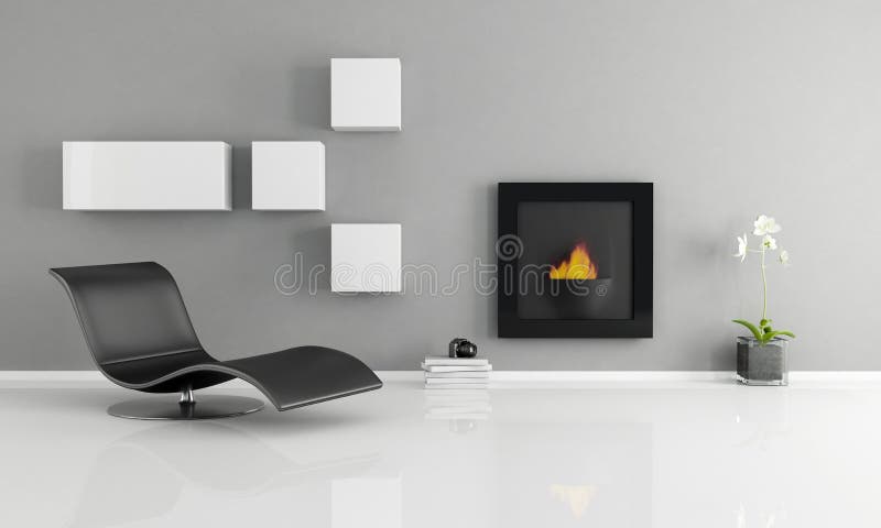 Interiore minimalista illustrazione vettoriale