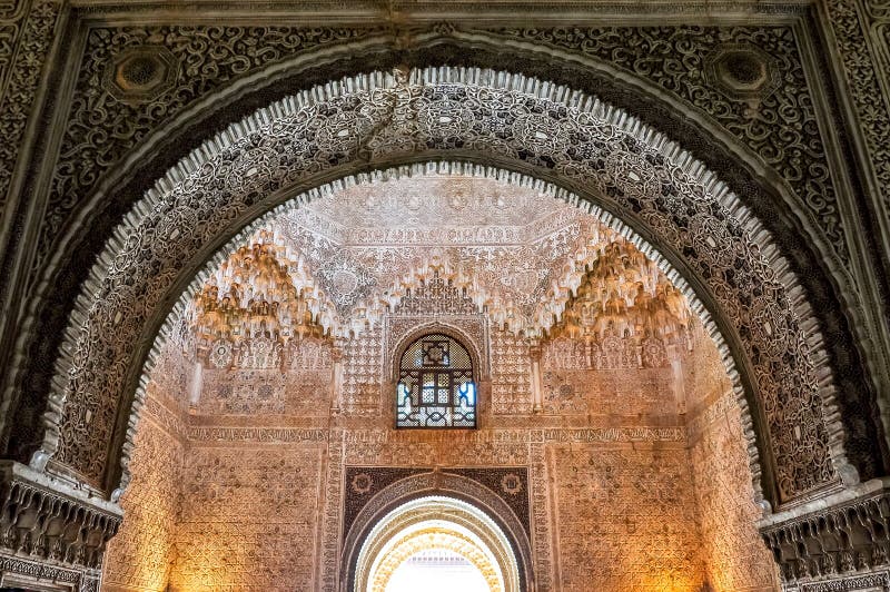 Interiors of Alhambra Palace in Granada, Spain Stock Photo Image of monument, medieval 144668376