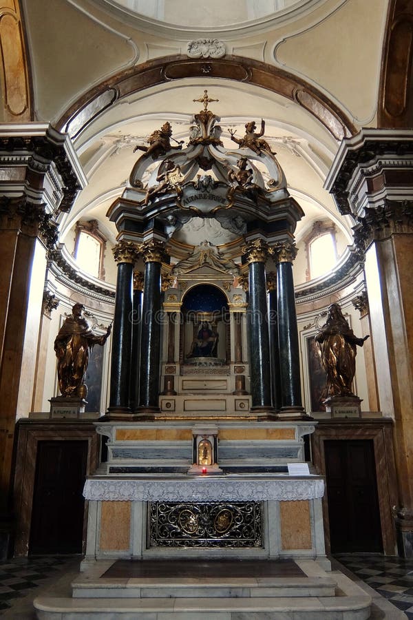 Chiesa Di Santa Caterina Dei Servi Di Maria Interiors of Catholic Church Chiesa Di Santa Maria Dei Servi Editorial