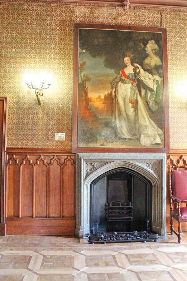 Interiors of halls in Vorontsov Palace in Alupka, Crimea.