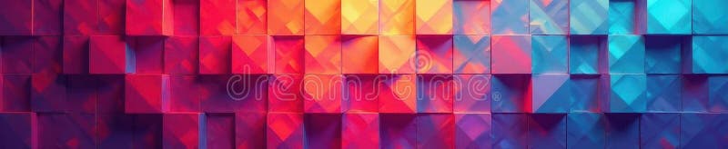 Interlocking square grid with varying opacity creates depth , layered, repeating stock illustration